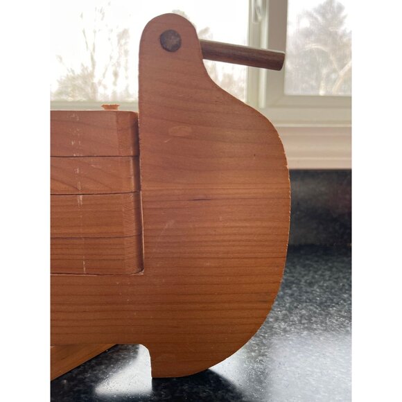 Vtg Wooden Bird Candelabra Scandinavian-Style Swing Arm Candelabra Mid Century - Picture 8 of 10